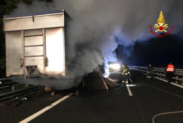 Intervento dei Vigili del fuoco di Montepulciano in A1