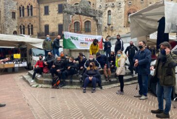 Arrivano a Siena gli Ncc con i Ristoratori Toscana in marcia verso Roma
