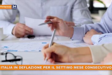 Italia in deflazione per il settimo mese consecutivo