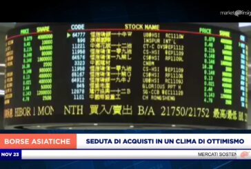 SEDUTA DI ACQUISTI PER I LISTINI ASIATICI IN UN CLIMA DI OTTIMISMO