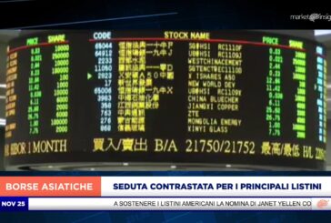 SEDUTA CONTRASTATA PER I PRINCIPALI LISTINI ASIATICI