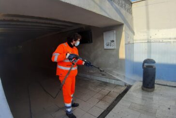 Covid-19: operazioni di sanificazione a Poggibonsi