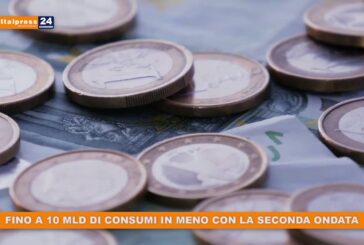 Fino a 10 mld di consumi in meno con la seconda ondata