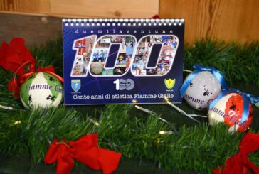 Fiamme Gialle festeggiano 100 anni di atletica col calendario 2021