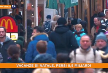Vacanze di Natale, persi 8,5 miliardi