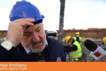Ospedale San Cataldo Taranto, sopralluogo Emiliano al cantiere