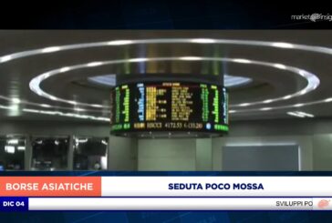 SEDUTA POCO MOSSA PER I MERCATI ASIATICI