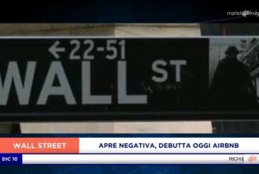 APERTURA IN RIBASSO PER WALL STREET, DEBUTTA OGGI AIRBNB