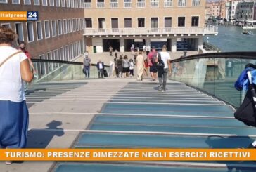 Turismo: presenze dimezzate negli esercizi ricettivi