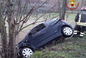 Auto esce di strada nei pressi di Poggibonsi