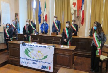 Montepulciano: consegnate le bandiere di Comunità europea dello sport