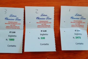 Biglietti estratti il 6 gennaio con la “Lotteria Chianciano Terme”