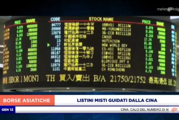 LISTINI ASIATICI MISTI GUIDATI DALLA CINA, GIAPPONE POCO MOSSO