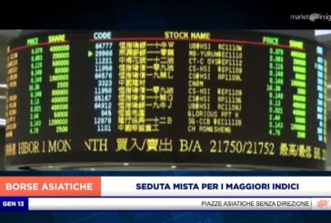 SEDUTA MISTA PER I MAGGIORI INDICI ASIATICI
