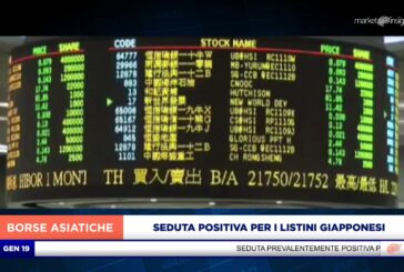 SEDUTA POSITIVA PER I LISTINI GIAPPONESI