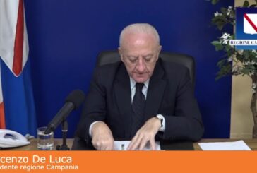 De Luca “Campania sia prima regione Covid free”