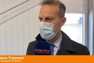 Covid, attivo il nuovo centro vaccinale all’aeroporto di Fiumicino
