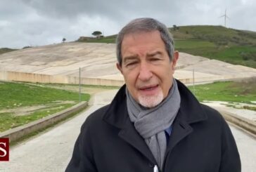 Gibellina, sopralluogo di Musumeci al Cretto di Burri