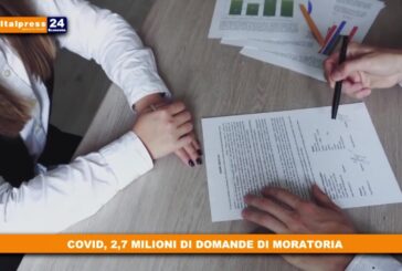 Covid, 2,7 mln di domande di moratoria
