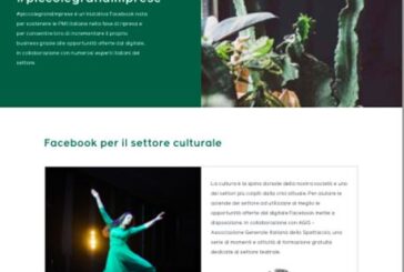 Covid, Facebook E AGIS insieme per sostenere la cultura