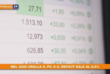 Nel 2020 crolla il Pil e il deficit sale al 9,5%