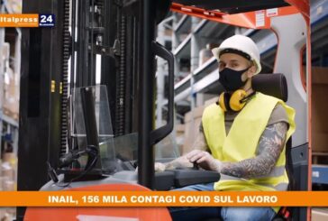 Inail, 156 mila contagi covid sul lavoro