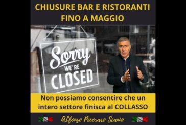 Pecoraro Scanio “Non bloccare ancora bar e ristoranti”