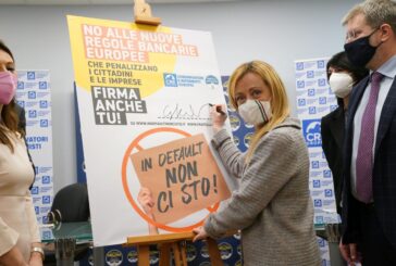 Banche, Meloni "Con le nuove norme Ue si rischia una bomba sociale"