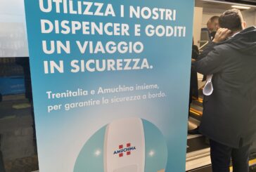 Amuchina a bordo dei treni regionali di Trenitalia