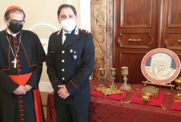 Carabinieri Tutela patrimonio: restituito alla Chiesa senese il reliquario di San Galgano