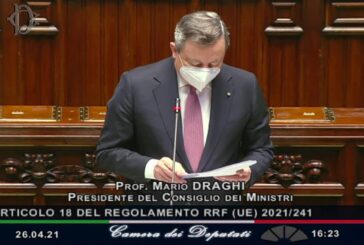 Draghi “Nel Recovery Plan il destino del Paese”