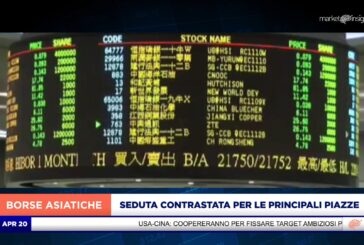 SEDUTA CONTRASTATA PER LE PRINCIPALI PIAZZE ASIATICHE