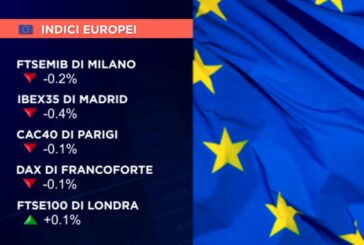 APERTURA DEBOLE PER LE BORSE EUROPEE, FTSE MIB A -0,2%