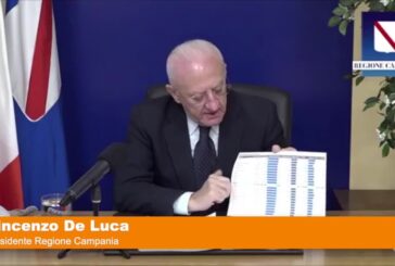 Vaccino, De Luca “Campania ultima per fornitura di dosi in base agli abitanti”