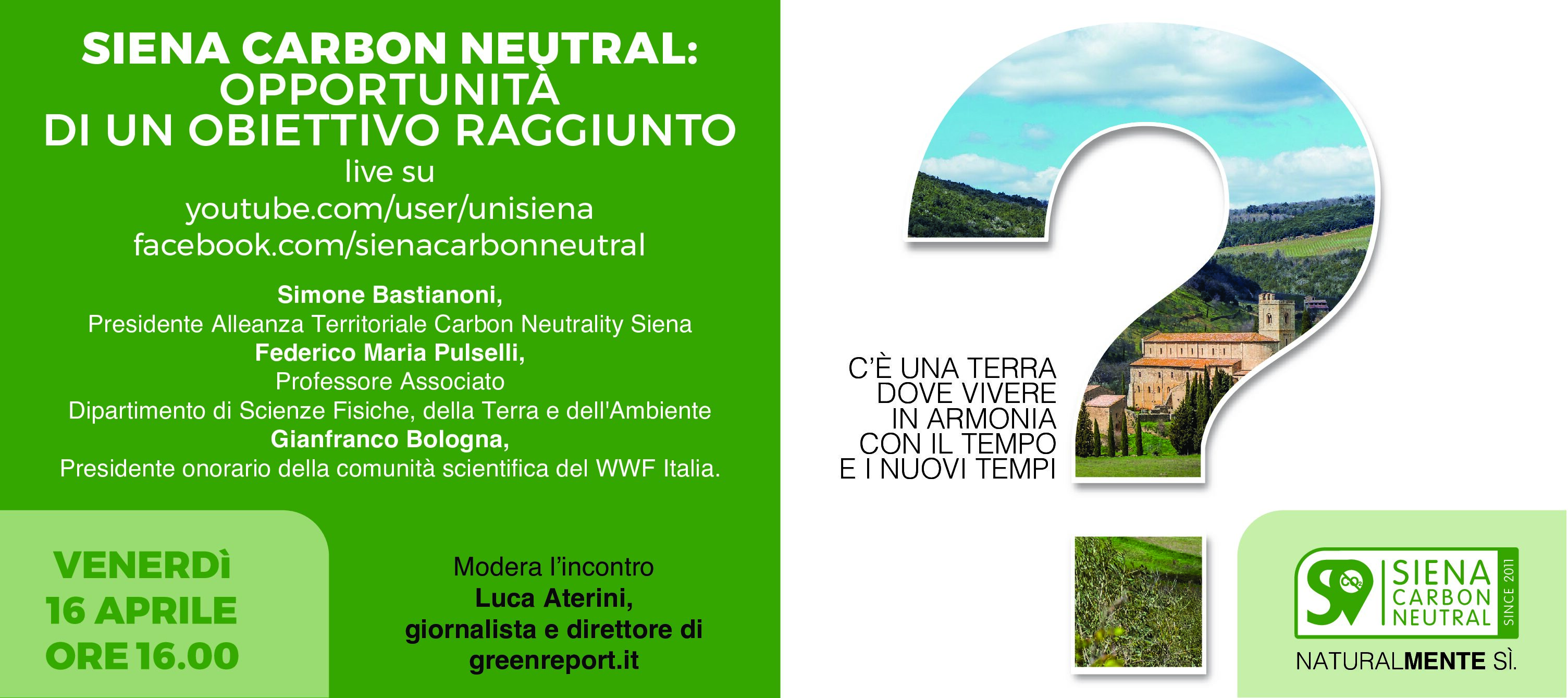 Siena Carbon free: opportunità di un obiettivo raggiunto