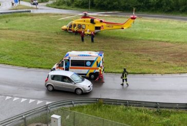 Il maltempo impedisce l’atterraggio alle Scotte: Pegaso scende in una rotonda