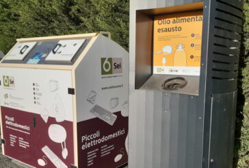 A Radicofani arrivano i nuovi contenitori per l’olio alimentare esausto e i RAEE