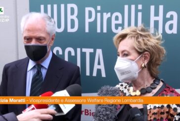 Vaccino, Moratti e Tronchetti Provera visitano hub Hangar Bicocca