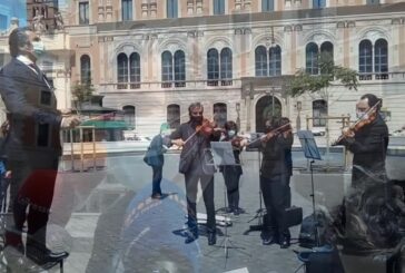 Un concerto in strada per solidarietà a Gaza