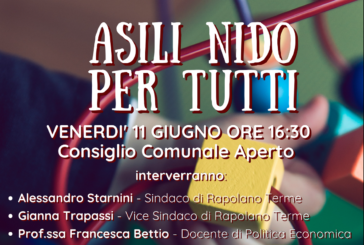 Da Rapolano un appello a Parlamento e governo per asili nido per tutti