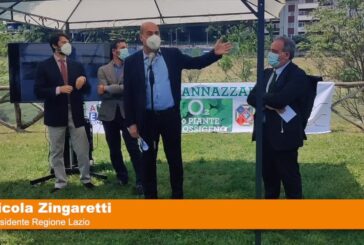 Roma, Zingaretti inaugura il Parco Sannazzaro