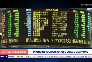 LISTINI ASIATICI IN ORDINE SPARSO, ANCORA CHIUSE CINA E GIAPPONE
