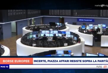 EUROPA INCERTA A METÁ SEDUTA, PIAZZA AFFARI RESISTE SOPRA LA PARITÀ