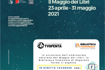 TVSpenta e Biblioteca Comunale per “Il Maggio dei Libri” 2021 a Rapolano