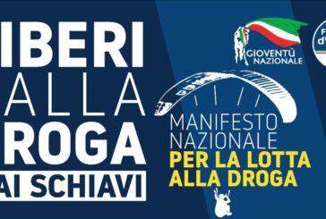 I giovani di FdI in piazza contro la droga