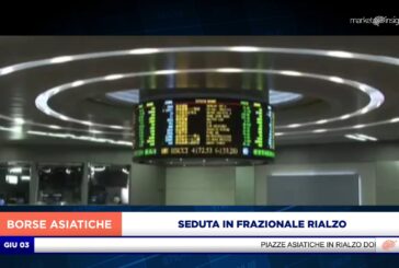 SEDUTA IN FRAZIONALE RIALZO PER I MERCATI ASIATICI