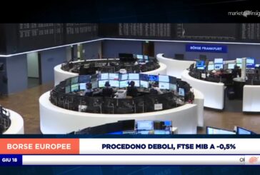 EUROPA DEBOLE A METÀ SEDUTA, PIAZZA AFFARI A -0,5%