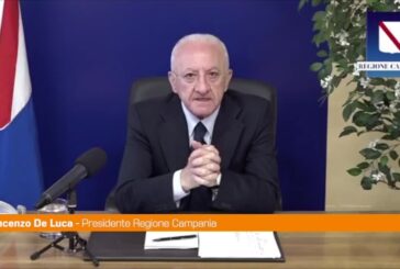 De Luca: “In Campania uno dei due focolai di Delta, serve prudenza”