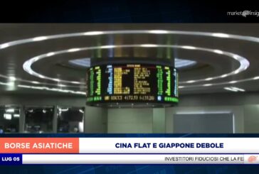 LISTINI ASIATICI INCERTI CON CINA FLAT E GIAPPONE DEBOLE