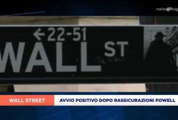 AVVIO POSITIVO A WALL STREET DOPO RASSICURAZIONI POWELL, BENE IL NASDAQ CON APPLE